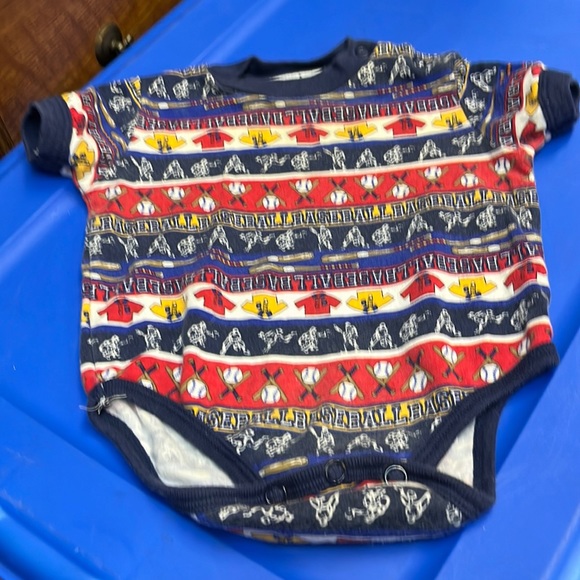 955 Kids Boys Baseball Onsie Size 6 Months - Picture 1 of 1